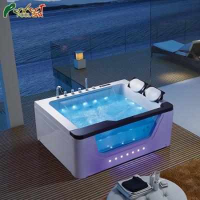 China Freestanding Family Indoor Bathtub With Luxury Waterfall for sale