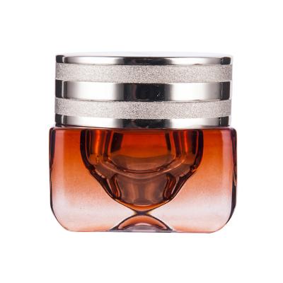 China Personal Care Manufacturer Supplier Luxury Empty Cosmetics Packaging Containers 15g 30g 50g Body Face Amber Glass Cream Jar With Lid for sale