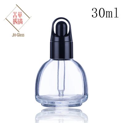 China China Cosmetic Glass Bottle Packaging 30ml Amber Glass Dropper Bottle For Essential Oil for sale