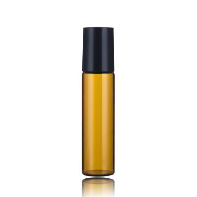 China Good Quality Personal Care Empty Beauty Portable Roller 3/5/10/15/20ml Amber Clear Glass Bottle With Lid For Essential Oils Perfume for sale