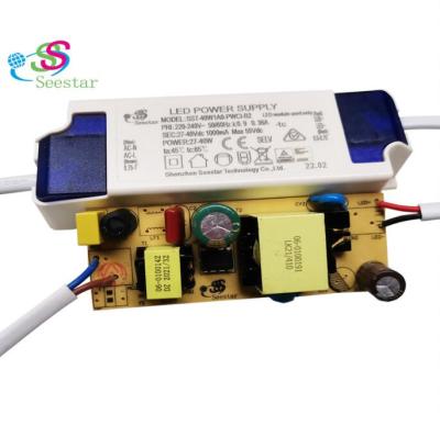 China Seestar 36-40W High PF 0.95 Light Spot Light Led Driver EMC Isolation Blink Down Free With ERP New Standard For Indicator Down Light for sale