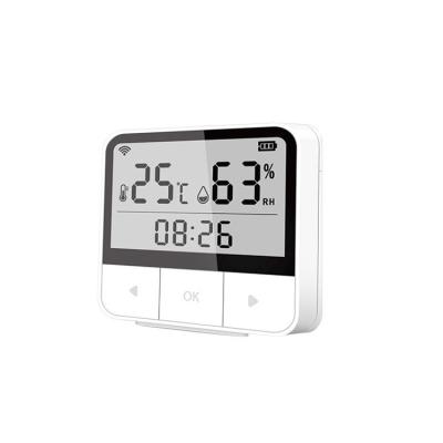 China Smart Home Indoor Indoor Touch Screen Graffiti Thermometer WiFi Temperature And Humidity Sensor for sale