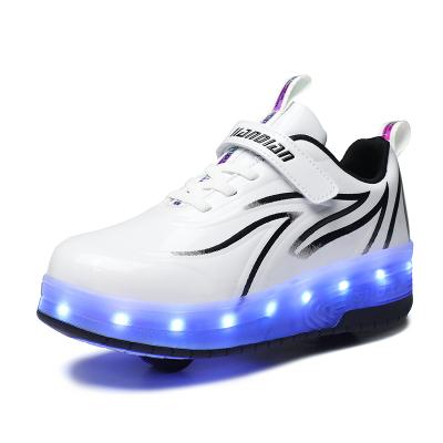 China Usb Led Light Up Cartoon KIS Infant Luminous Shoe Kids Casual Baby LED Themed Unisex Shoes For Kid Girl With Light for sale