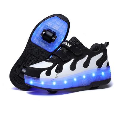 China Usb Lighting Lights Laces Shoes Boys Kids Girls Man Sneakers Box Trainers Long Flashing Frozen Led Shoes for sale