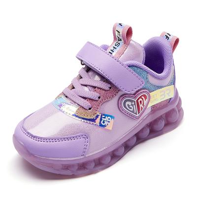 China Lightweight Kids Plus Velvet Sneakers For Girls Fashion Lightweight Sports Running Shoes Kids Casual Sneakers Boys Autumn Winter Shoes for sale