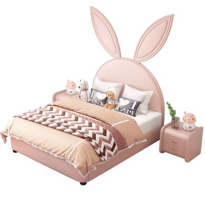 China TJC8019 creative design girls' rabbit soft bed post-modern castle dream space children's cartoon for sale