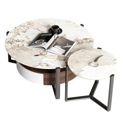 China Other Promotional Good Quality Modern Stainless Steel Round Legs Home Coffee Tables for sale