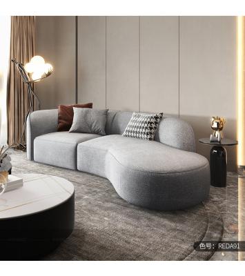 China Other TJ6019 Luxury Unusual Arc Light Nordic Simple Modern Villa Living Room Hotel U Shaped Sofa for sale