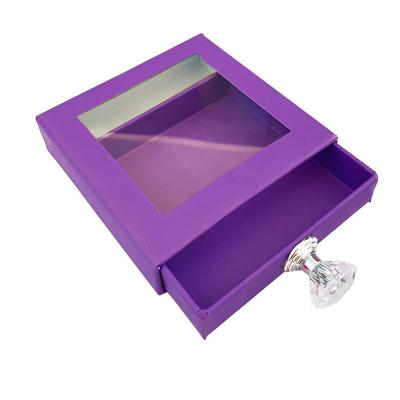 China Recyclable Luxury Holographic Packaging Paper Cosmetic Holographic Gift Box Eyelash Design Gift Box Custom Holographic Packaging Drawer Box for sale