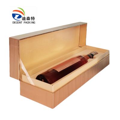 China Hot Selling Good Quality Recyclable Champagne Whiskey Wine Water Bottle Corrugated Big Luxury Gift Box Shipping Packaging for sale