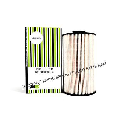 China Plastic+paper AVS 611600080112 truck parts&accessories engine diesel fuel filter for FAW hanwei for sale