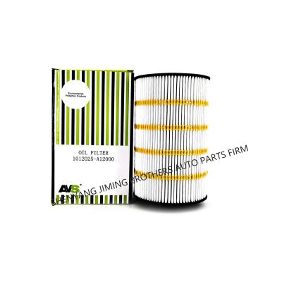 China Plastic+paper AVS Oil Filter 1012025-A12000 for FAW engine 4DK1 for sale