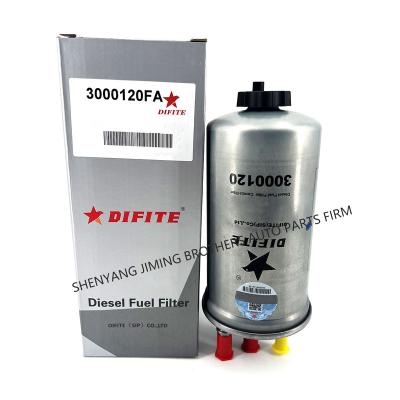 China Iron + paper DIFITE 3000120 Truck Engine Diesel Fuel Filter Combi-Filter For JAC REFINE for sale