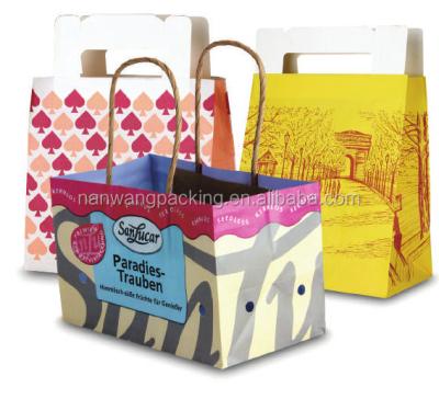 China Specailty Recyclable Paper Bags , Various Style Moisture Outlet Hygrotension Top Paper Bag for sale