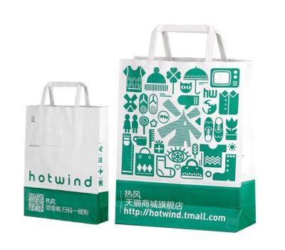 China Wholesale Recyclable Brown Paper Kraft Paper Bags Purchase Logo Printed Kraft Paper Bag Recyclable Deli Printed Shopping Tote Bag With Handles for sale