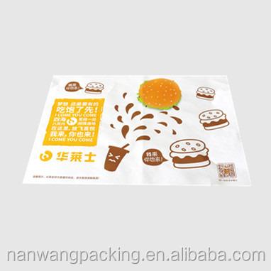 China greaseproof waterproof paper for burger packaging for sale