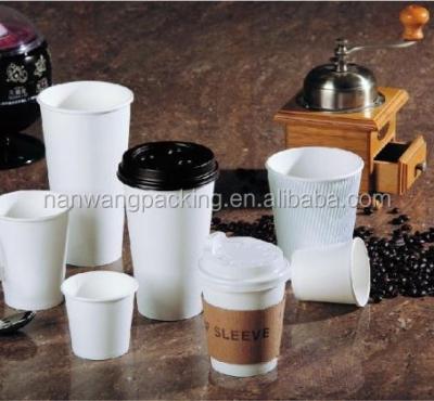 China Various Size Single / Double Wall / Ripple Wall Paper Cup For Cold Drinks Hot Drink for sale