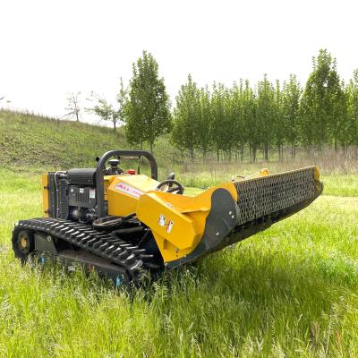 China Remote Control Intelligent Robotic Lawn Mower Forestry Mulcher Wasteland Mower for sale