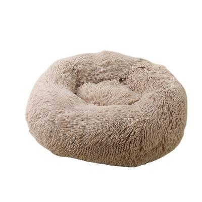 China Dog Soft Winter Faux Fur Round Travel Plush Dog Warm Protection, Pet Mat Plush Pet's Nest for sale