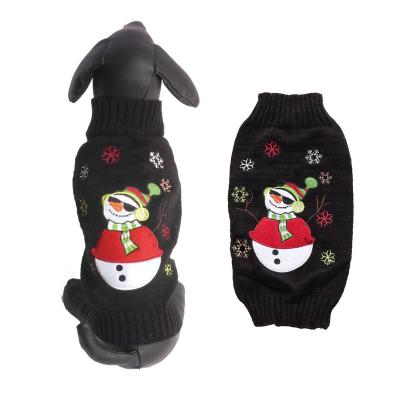 China DogPajamas High Quality Viable Soft Cute Snowman Printed Four Legs Dog Pajamas Christmas Clothes for sale