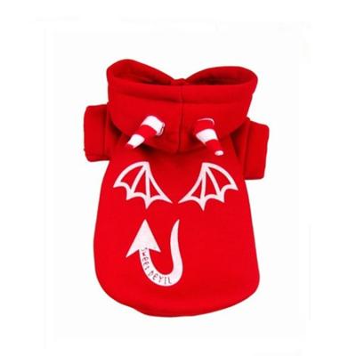 China Sustainable Pet Cat Dog Costumes Clothes 2021 Costume Devil Halloween Dog Clothes for sale