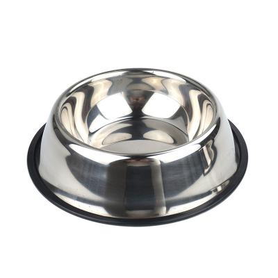 China Sustainable Pet Supplies Cat Food Bowl Wholesale Stainless Steel Pet Feeder 15cm for sale