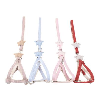 China Durable Dog Rope Pet Hand Holding Rope Houndstooth Starfish Chest Strap Dog Rope Leads for sale