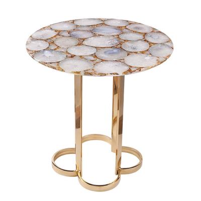 China Contemporary factory direct ray hewn natural type semi-precious stone non-artificial stone stone table tops for sale