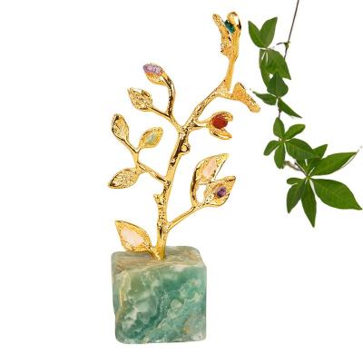 China Europe feng shui folk crafts wholesale natural crystal carving crystal tree for sale