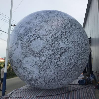 China Custom Large Inflatable Moon Ball With LED Lighting For Decoration for sale