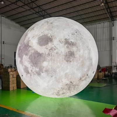 China factory wholesale exquisite inflatable moon with LED lighting for decoration for sale