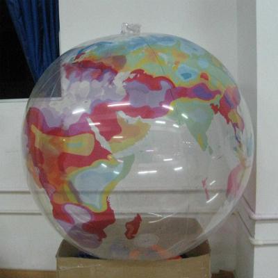 China Customized Quality Inflatable Transparent Earth Balloon For Advertising Decorations for sale