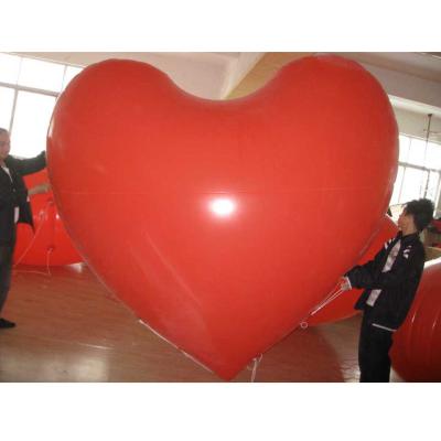 China Customize large inflatable red heart balloon for wedding party advertising for sale