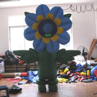 China China factory custom inflatable moving cartoon flower suit for product promotion for sale