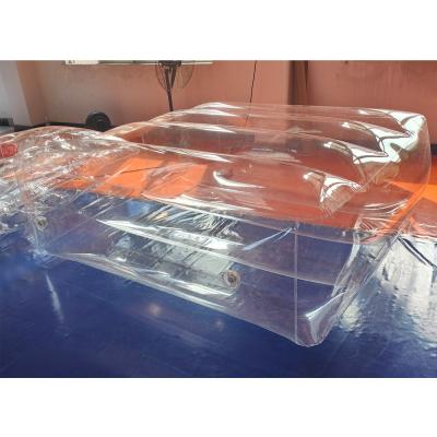 China beile custom quality PVC inflatable transparent mattress bbl mattress for sale