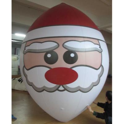 China factory wholesale event decoration inflatable giant cartoon PVC Santa claus balloon for sale