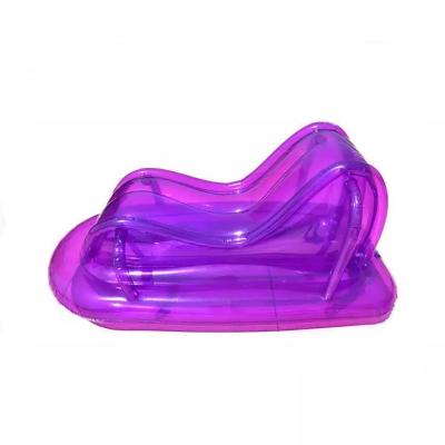 China Wholesale Customized PVC transparent inflatable lounger air sofa chair for sale