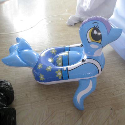 China Factory Wholesale PVC Inflatable Dolphin Pool Toy For Kids And Adult for sale