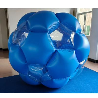 China Beile custom quality PVC inflatable blue+transparent bubble ball lawn toy bumper ball for sale