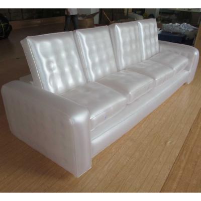 China china factory wholesale PVC inflatable lounger air sofa white settee for sale