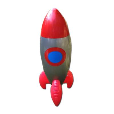 China Factory Custom Cheap Inflatable PVC Rocket Toy For  Advertising Model for sale