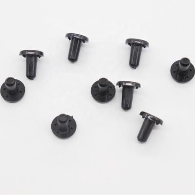 China Eco-firendly Plastic Black Round Shoe Lace Hook , Shoe Rivet For Safety Shoes for sale