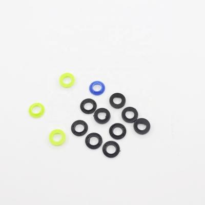 China Eco - Friendly Black Blue Round Plastic Spacers , Shoe Eyelet Rivets For Shoes / Clothing for sale