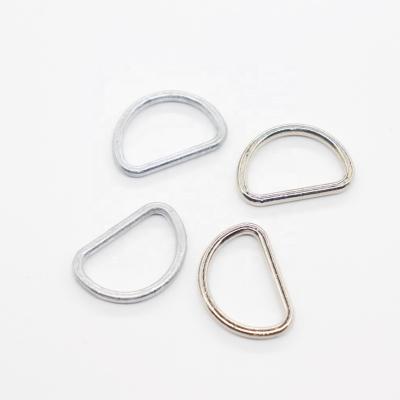 China Multiple Uses White Nickel D Ring Boot Parts Other Oval Bag Part Ring Buckle for sale