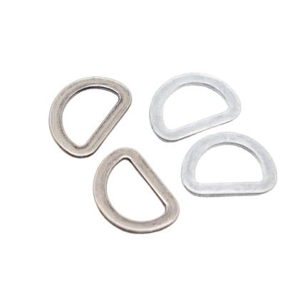 China Multiple Uses Black Nickel D Ring Buckle Shoes Accessories Oval Metal Ring Buckle Other Bag Part for sale