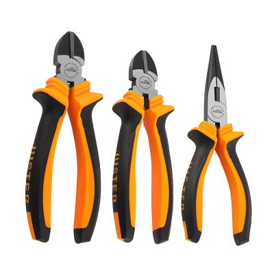 China 2022 NEW FAIREST MULTI FUNCTIONAL High Carbon Steel Combination Long Nose Pliers 6inch Quenching Treatment Two Color Handle Ergonomic Design for sale