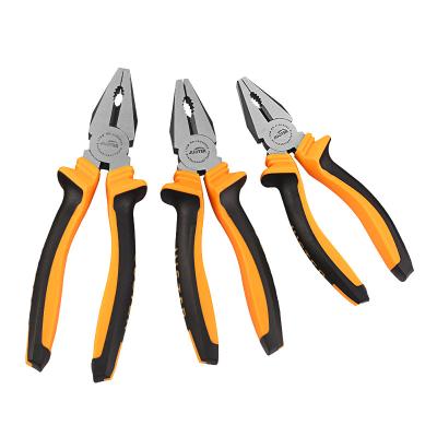 China 2022 New 55# MULTI FUNCTIONAL FAIREST High Carbon Steel Combination Pliers 6,7,8inch Quenching Handle Two Color Ergonomic Design for sale