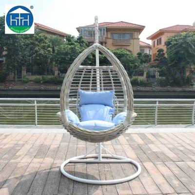 China Outdoor Cheap Patio Furniture Egg Rattan Wicker Hammock Swing Hanging Chair for sale