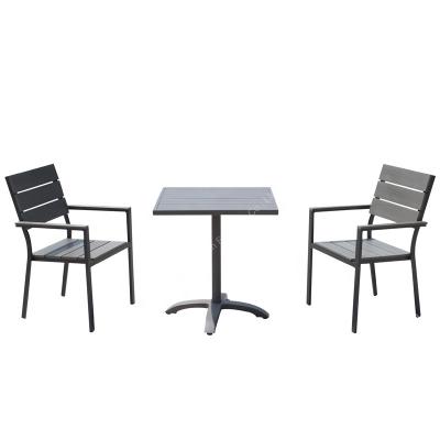 China Factory waterproof Chinese quality outdoor leisure aluminum garden set with table and chairs for restaurant for sale