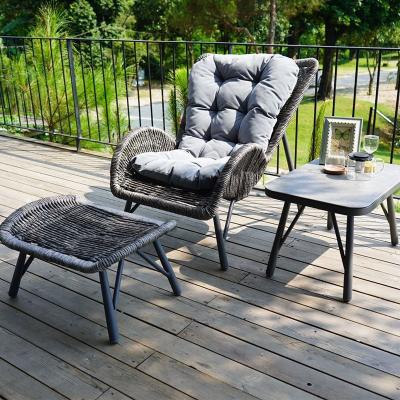 China 3pcs Garden Set Rattan Patio Garden Chairs Wicker Chair Garden Chairs Eco-friendly Rattan for sale